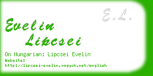 evelin lipcsei business card